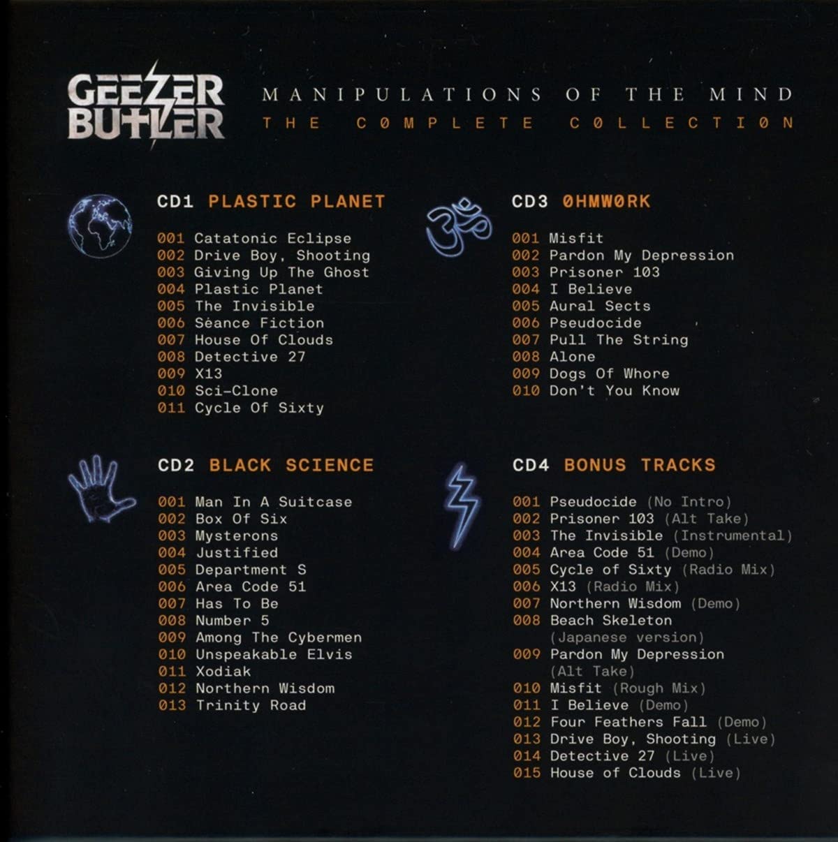 Geezer Butler - Manipulation Of The Mind - The Complete Collection - 4CD