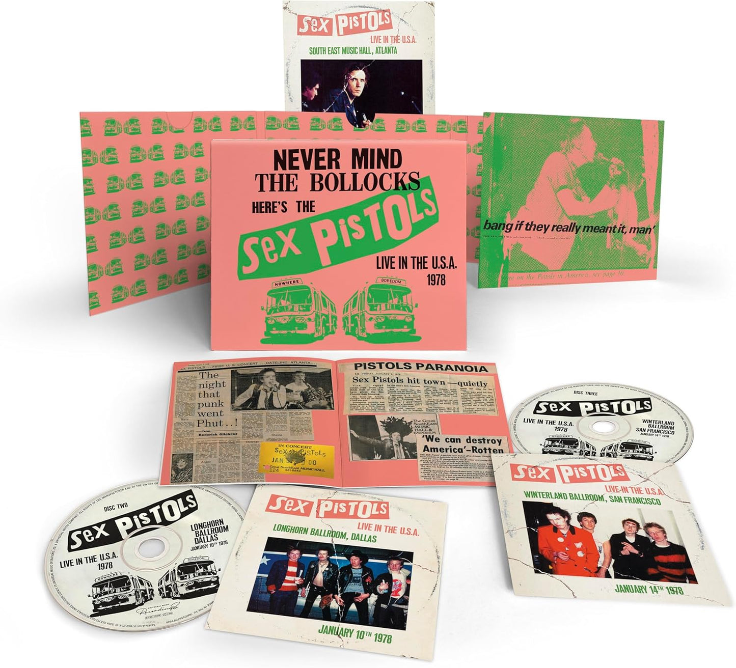 3CD - Sex Pistols - Live In The U.S.A. 1978