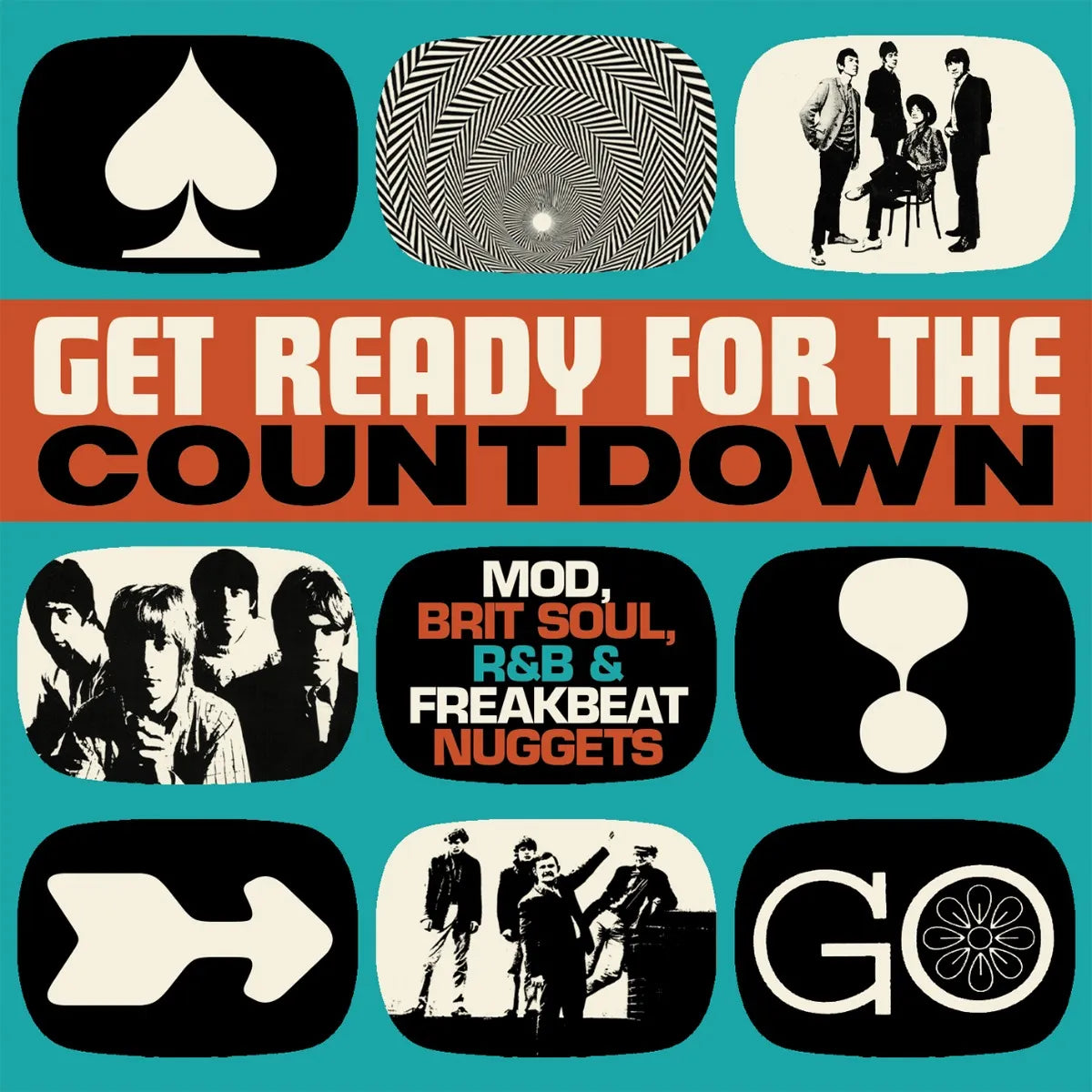 4CD - Various - Get Ready For The Countdown - Mod, Brit Soul, R&B & Freakbeat Nuggets