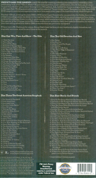 4CD - Johnny Cash – The Legend