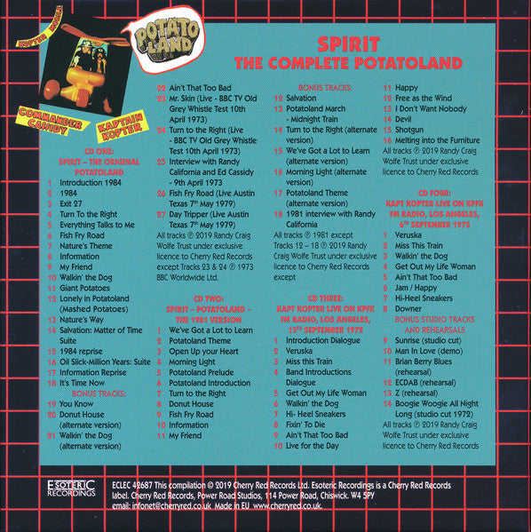 4 CD - Spirit – The Complete Potatoland
