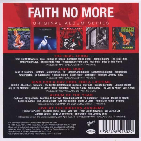 5CD - Faith No More - Original Album Series