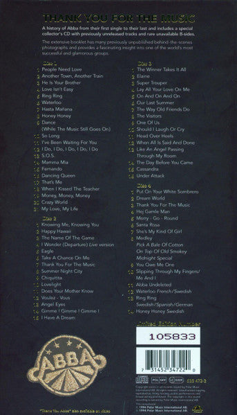 USED 4CD - ABBA – Thank You For The Music