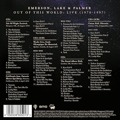 7CD - Emerson, Lake & Palmer – Out Of This World: Live (1970-1997)