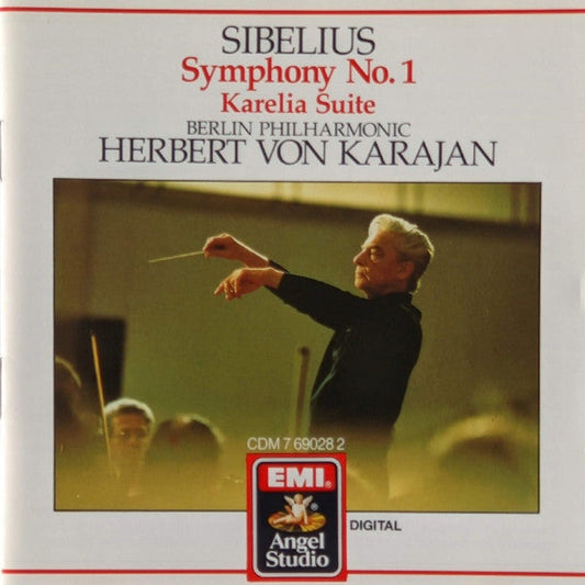 USED CD - Sibelius – Berlin Philharmonic, Herbert von Karajan – Symphony No. 1 / Karelia Suite