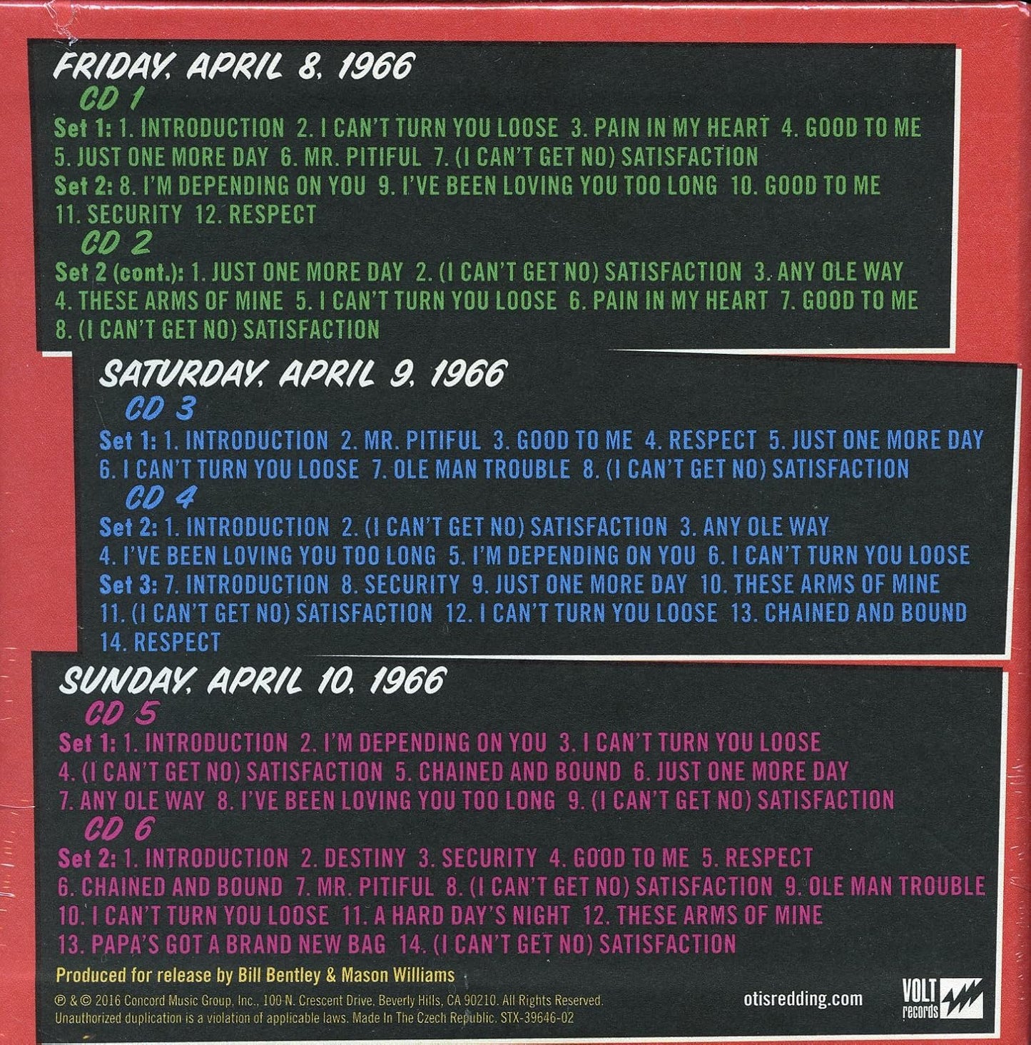 6CD - Otis Redding – Live At The Whisky A Go Go (The Complete Recordings)