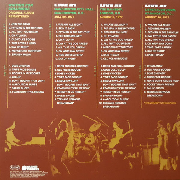 USED 8CD - Little Feat – Waiting For Columbus (Live Deluxe)