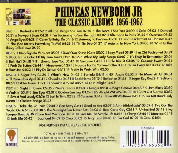 USED 5CD - Phineas Newborn Jr. – The Classic Albums 1956-1962