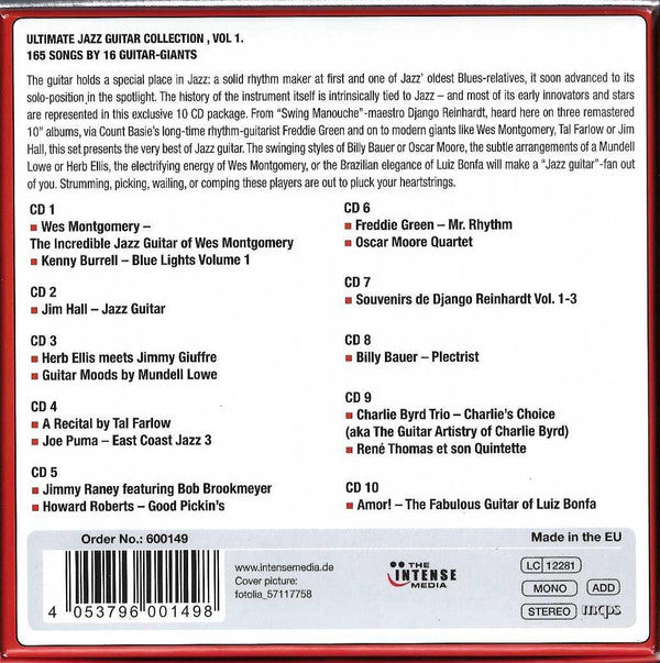 10CD - Various ‎– Jazz Guitar Ultimate Collection Vol. 1